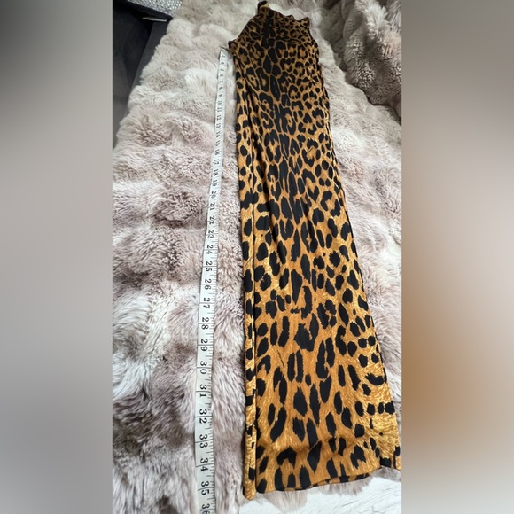 Rare Vintage Leonard Paris Leopard Print Silk wide Leg Pants, 42/6US - Picture 10 of 13